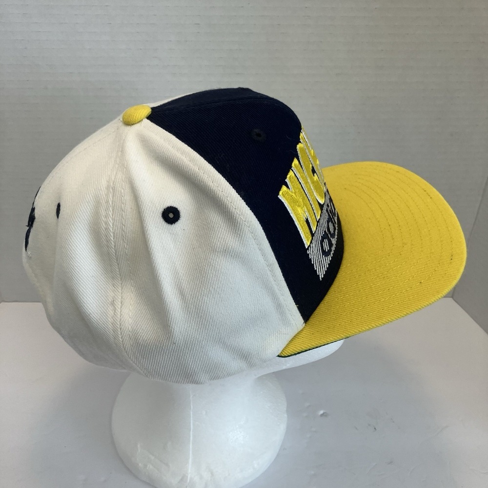 Michigan Wolverines Hat Cap Snap Back Mens Adjustable Blue Yellow Adult NCAA - Picture 4 of 5